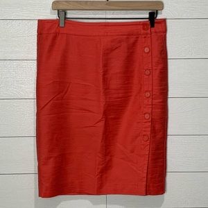 LOFT Coral Skirt Size 8